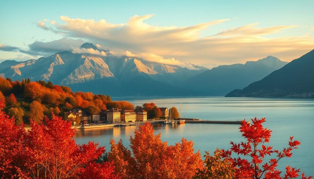Herbstliche Landschaft am Gardasee