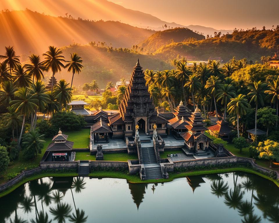 Bali Tempel Landschaftsaufnahme