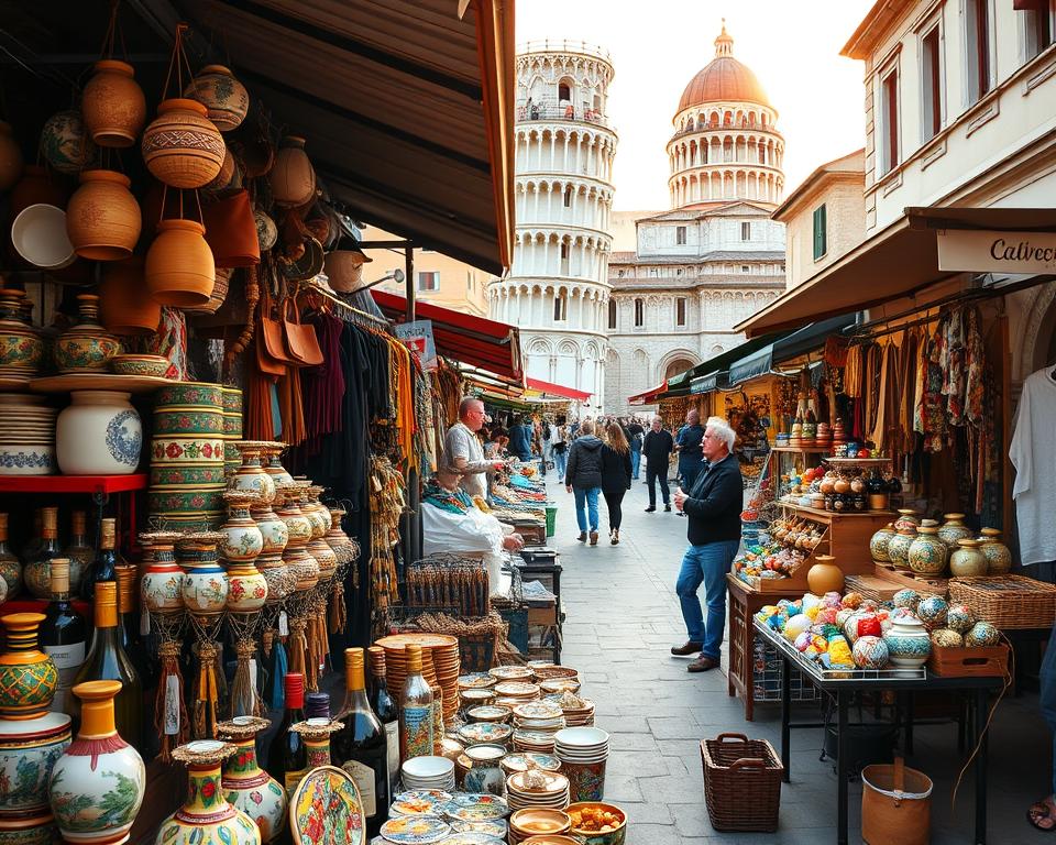 Pisa Märkte Souvenirs