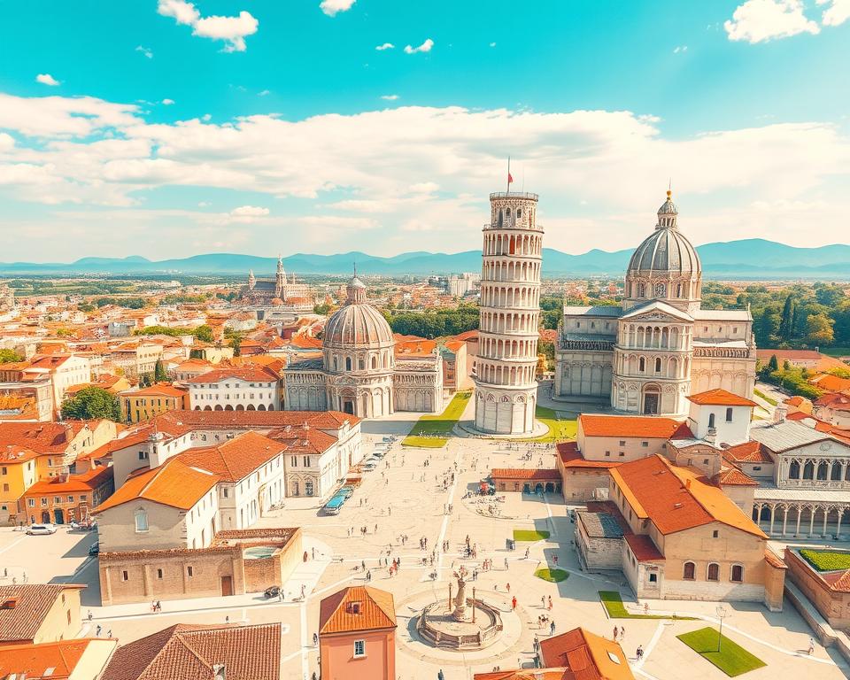 Pisa Stadtplan Rundgang