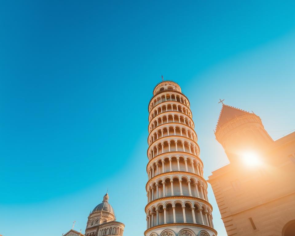Schiefer Turm von Pisa Wahrzeichen