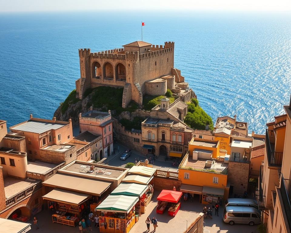 Historisches Zentrum und Castello Carlo V