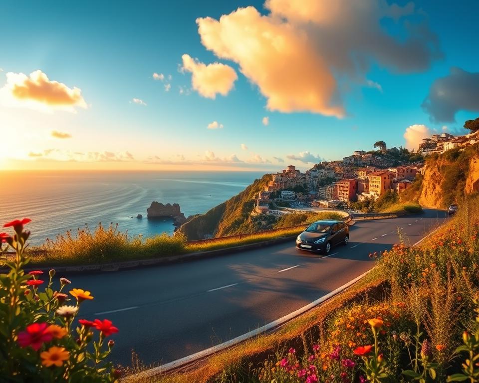 Autofahrt Panorama auf den Straßen nach Cinque Terre Autofahrt Panorama auf den Straßen nach Cinque Terre