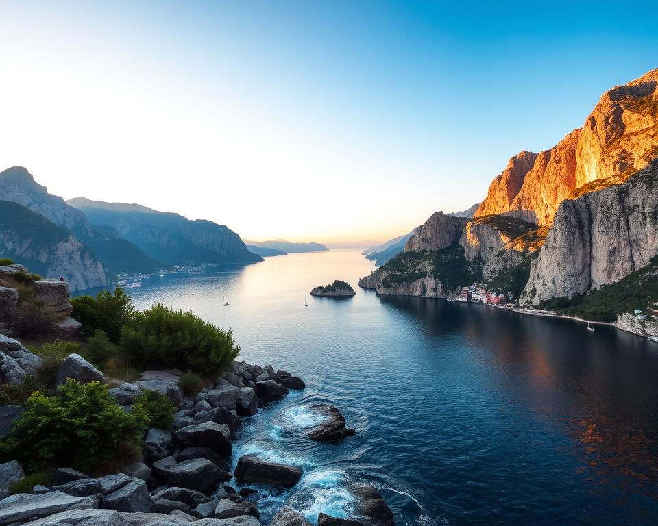 Geografische Formationen Bucht von Kotor Geografische Formationen Bucht von Kotor