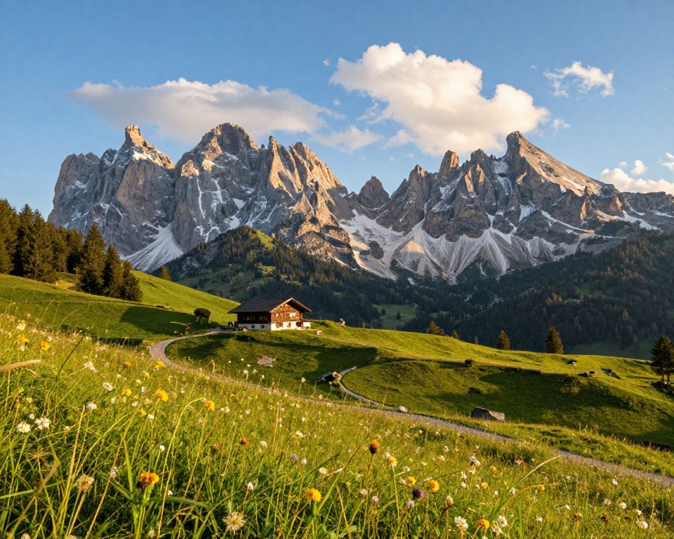 Wanderzeit Alpen Landschaft